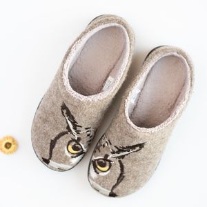 LL Bean Daybreak Owl Scuffs Size 7M Slipper Shoes